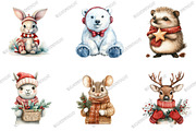 Christmas Animal Clipart Bundle, an Illustration by designcity5 (Thumbnail 3 of 5)
