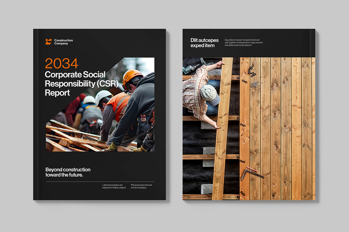 CSR Report Brochure Template, a Brochure Template by BrandPacks (Photo 5 of 6)