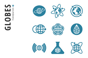 Globes Icon Set