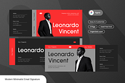 Modern Minimalist Email Signature, an UI Kit Template by Annora Studio (Thumbnail 1 of 4)