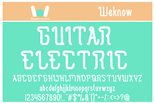 Guitar Electric font