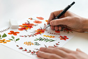 Falling in Love - watercolor clipart, an Illustration by DigitalCloud (Thumbnail 2 of 3)