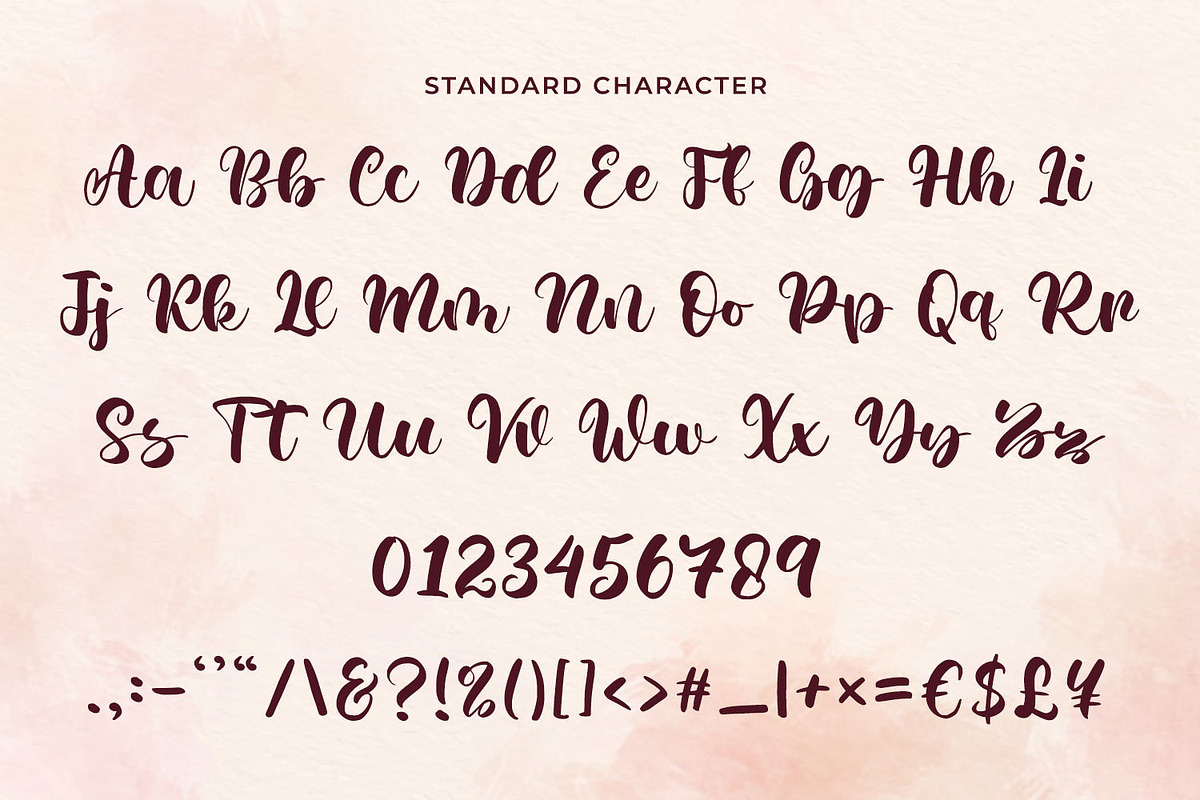 Rossa Sebian Handwritten Script Font, a Script Font by Kotak Kuning Studio (Photo 6 of 7)