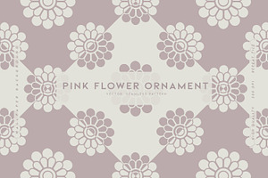 Pink Flower Ornament