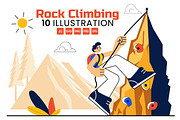 10 Rock Climbing Illustration, a Sport Illustration by denayunebgt (Thumbnail 1 of 4)
