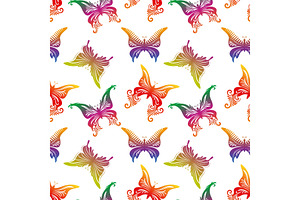 Seamless Pattern, Butterflies