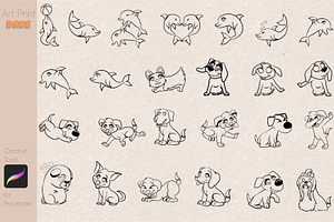 Animal Stamp Children Coloring Pages