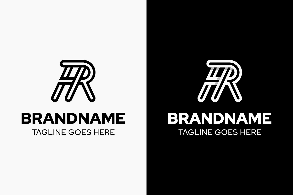 Letters HR Monogram Logo, a Branding & Logo Template by Pray Art Design Studio (Photo 1 of 2)
