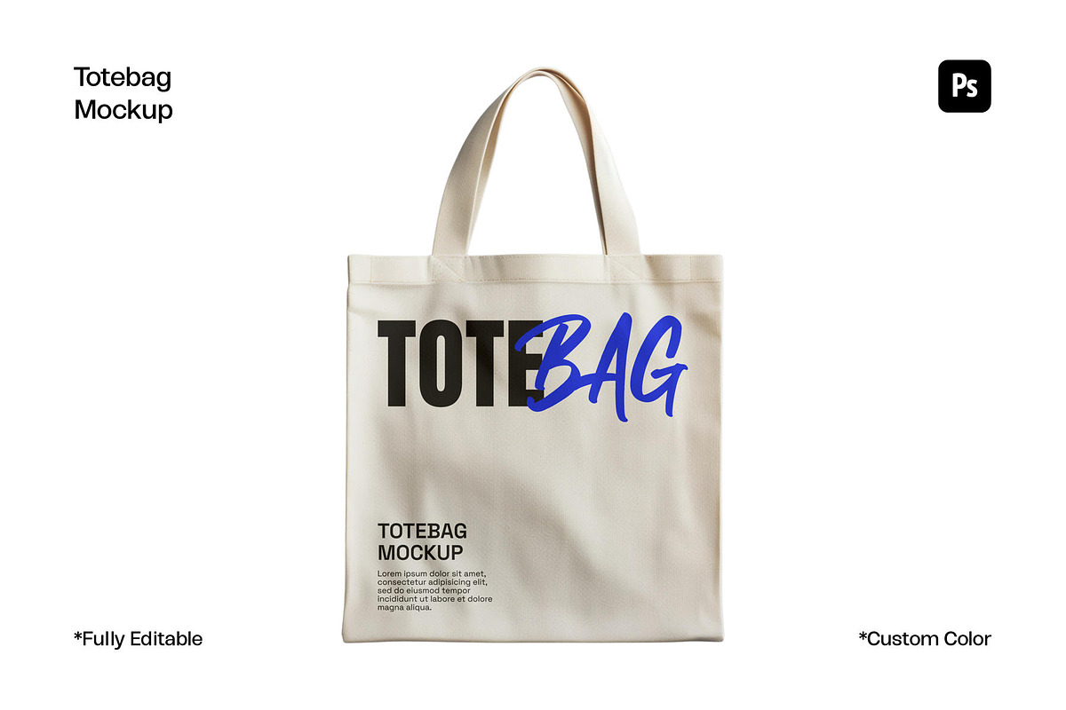 Tote Bag Mockup, a Packaging Mockup by sweetmaroon.studio