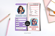 Mamma Mia Broadway Canva Ticket Temp, a Card Template by Snapybiz (Thumbnail 1 of 8)