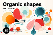 Organic shapes. 35 images, a Decorative Illustration by Handmadefont (Thumbnail 1 of 10)