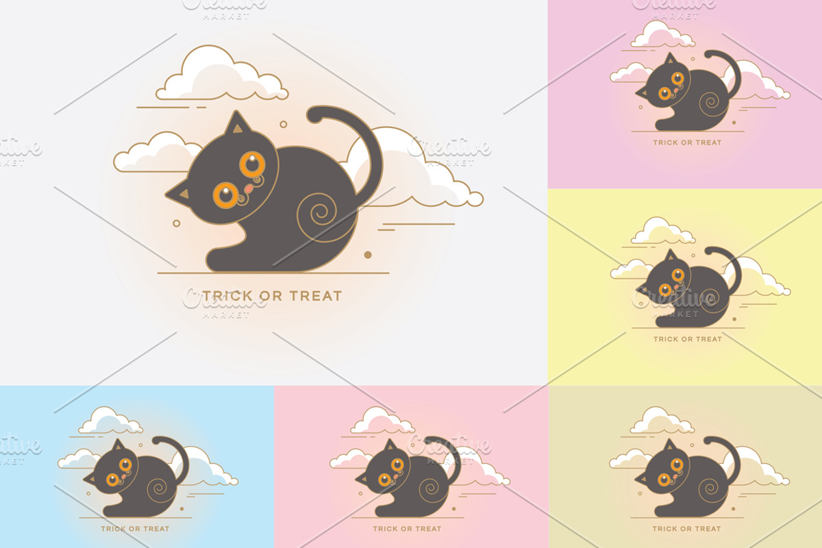 Adorable Halloween characters, an Outline Icon by Polar Vectors (Photo 3 of 11)