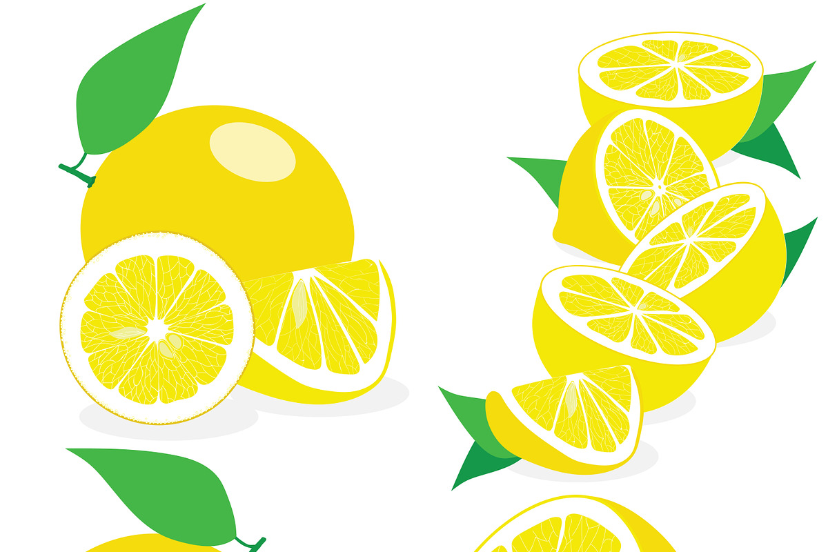 Set of compositions of lemon, an Object Graphic by Orangepencil (Photo 2 of 6)