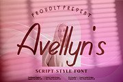 Avellyn's - Sans serif style font, a Sans Serif Font by mahstudios (Thumbnail 1 of 8)