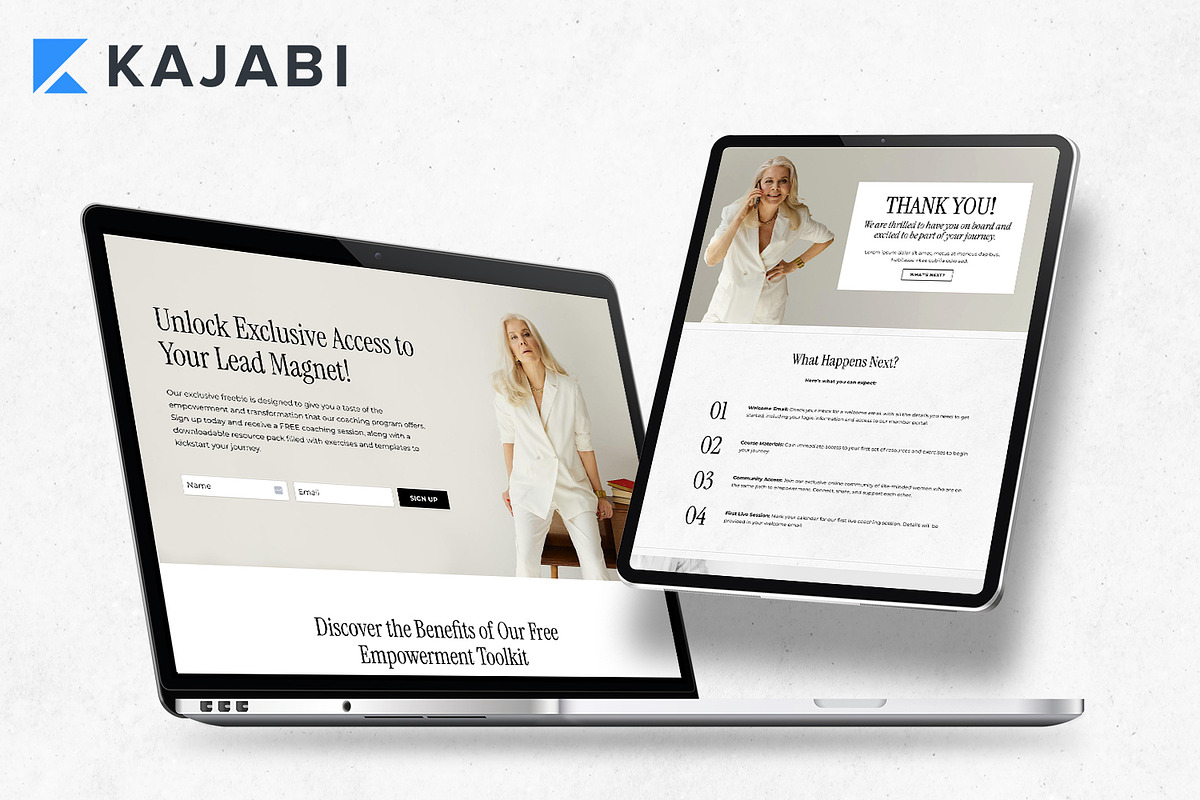 Kajabi Sales Funnel Template, a Landing Page Template by Altenne | Kajabi Designer (Photo 6 of 8)