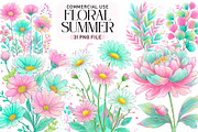 Floral Summer Png, Summer Vibes PNG, an Illustration by Daily.Designs (Thumbnail 1 of 5)