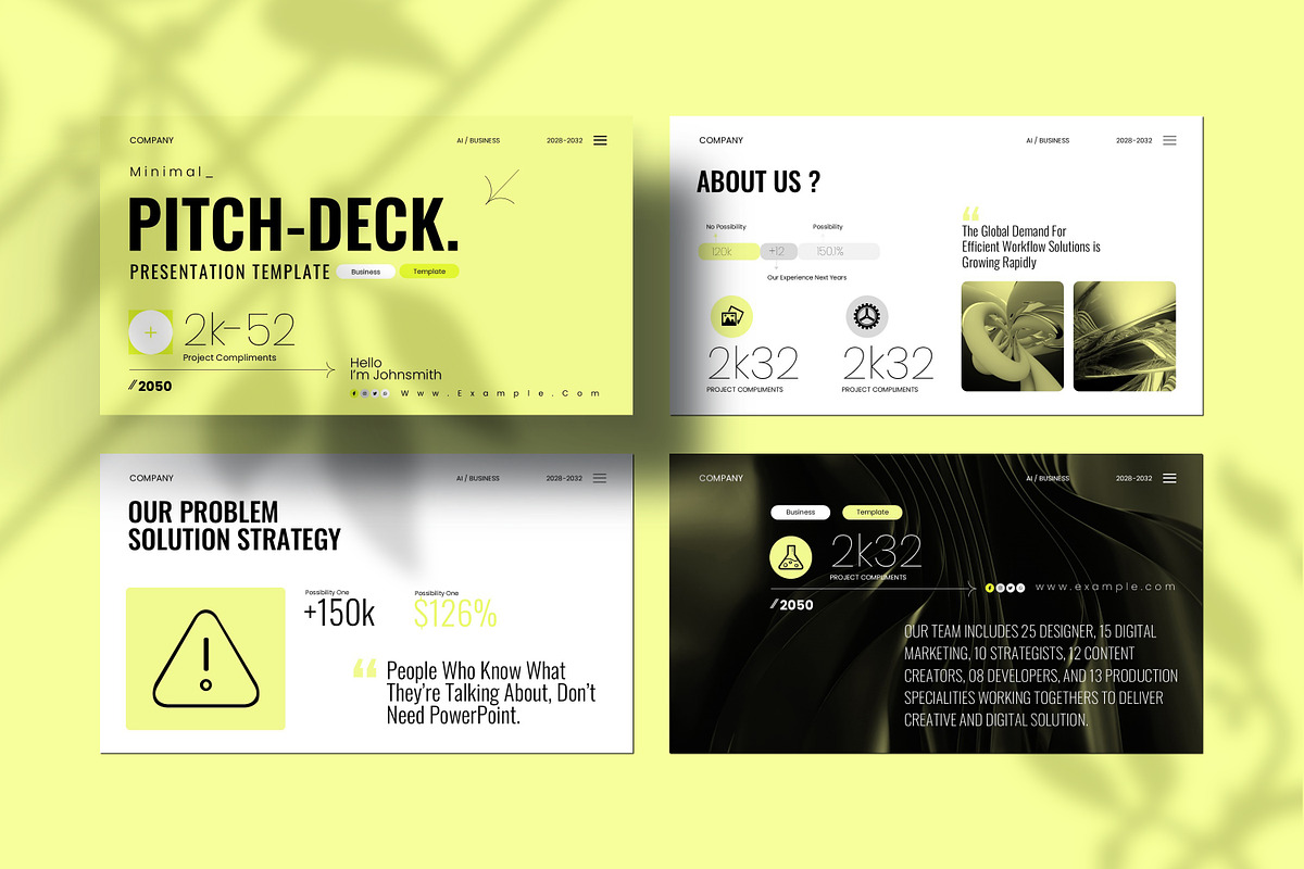 Minimal Pitch-Deck Presentation, a Presentation Template by Slide-Agency (Photo 3 of 9)