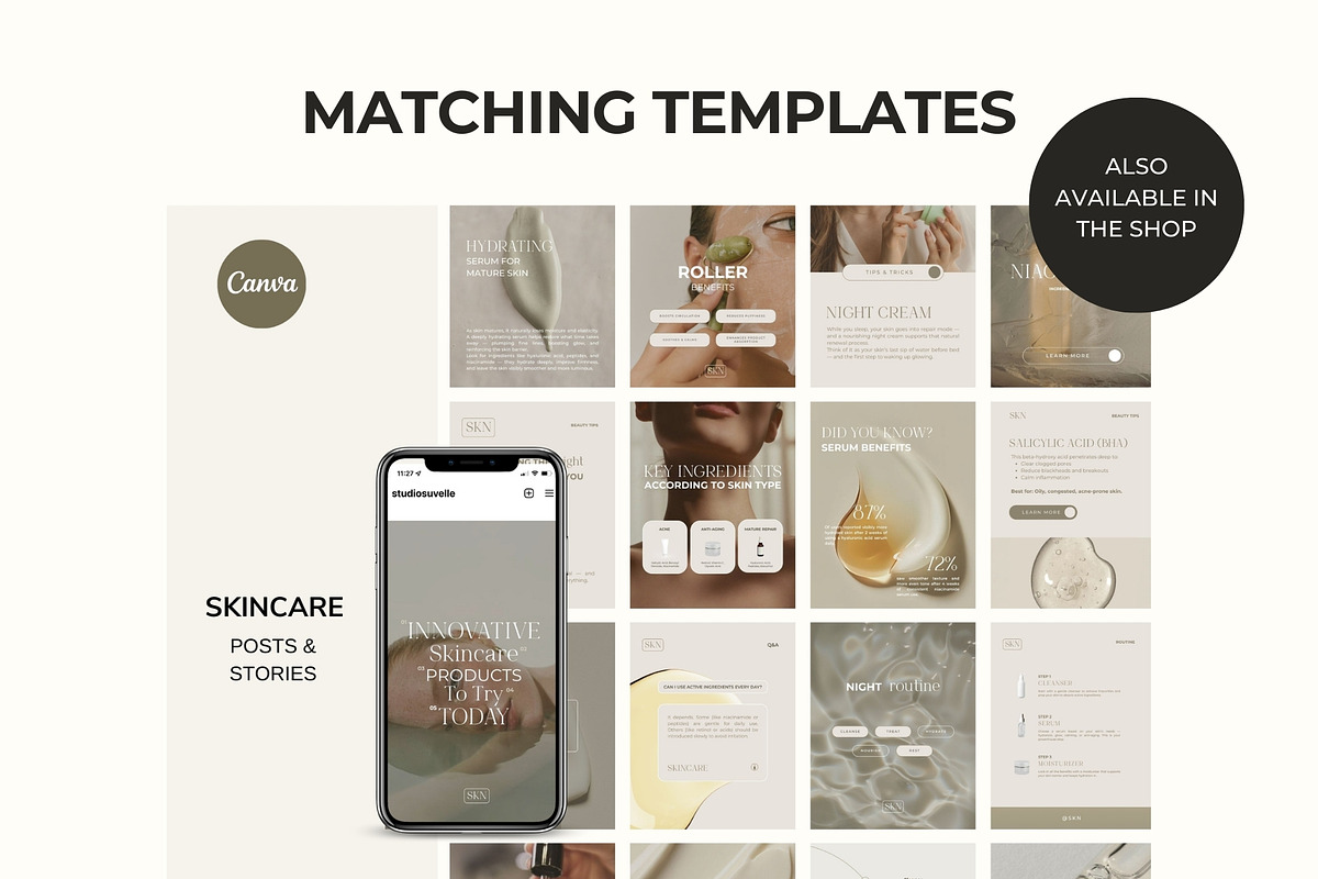 WIX Skincare website, a Wix Template by Studio Suvelle (Photo 6 of 6)