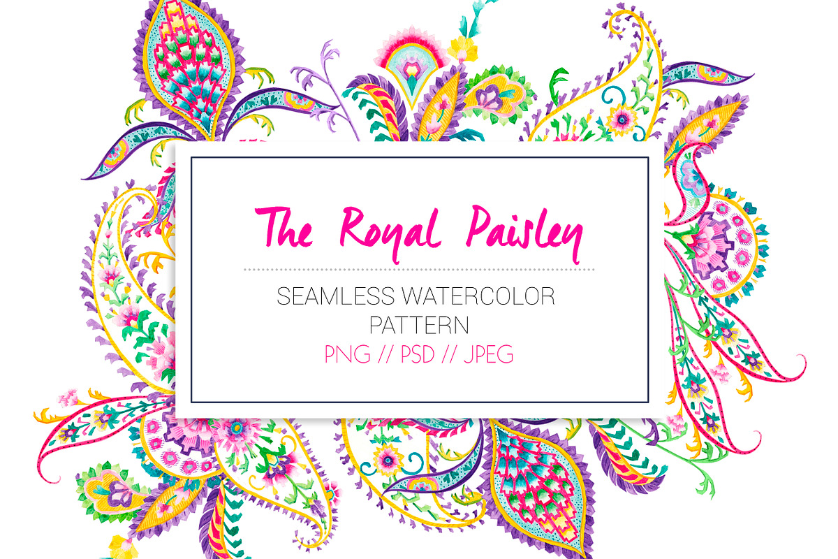 The Royal Paisley, a Pattern Graphic by TSTUDIO (Photo 2 of 9)