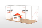 Exhibition Booth Mockup Template, an Advertising Mockup by graphypix (Thumbnail 1 of 4)