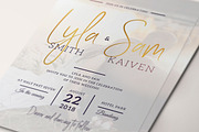 Simple Wedding Invitation Suite, an Invitation Template by Aarley Kaiven (Thumbnail 2 of 6)