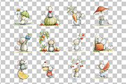 Tiny Mouse Watercolor Clipart PNG, an Animal Illustration by Nicolle's Colorful Art (Thumbnail 3 of 5)