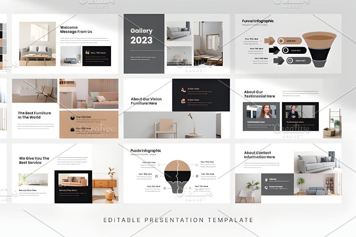 Professional Furniture Collection, a Presentation Template by Coco Bloom (Photo 4 of 4)