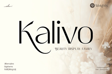 Kalivo - Beauty Display Font