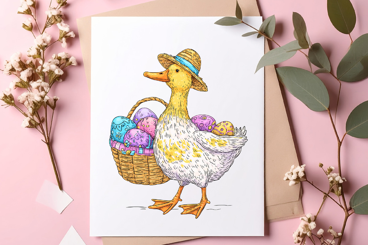 Green cute easter clipart, an Illustration by SinaCreation (Photo 9 of 11)