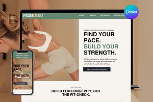 Women's Fitness Coaching Website, a Landing Page Template by wekreatif
