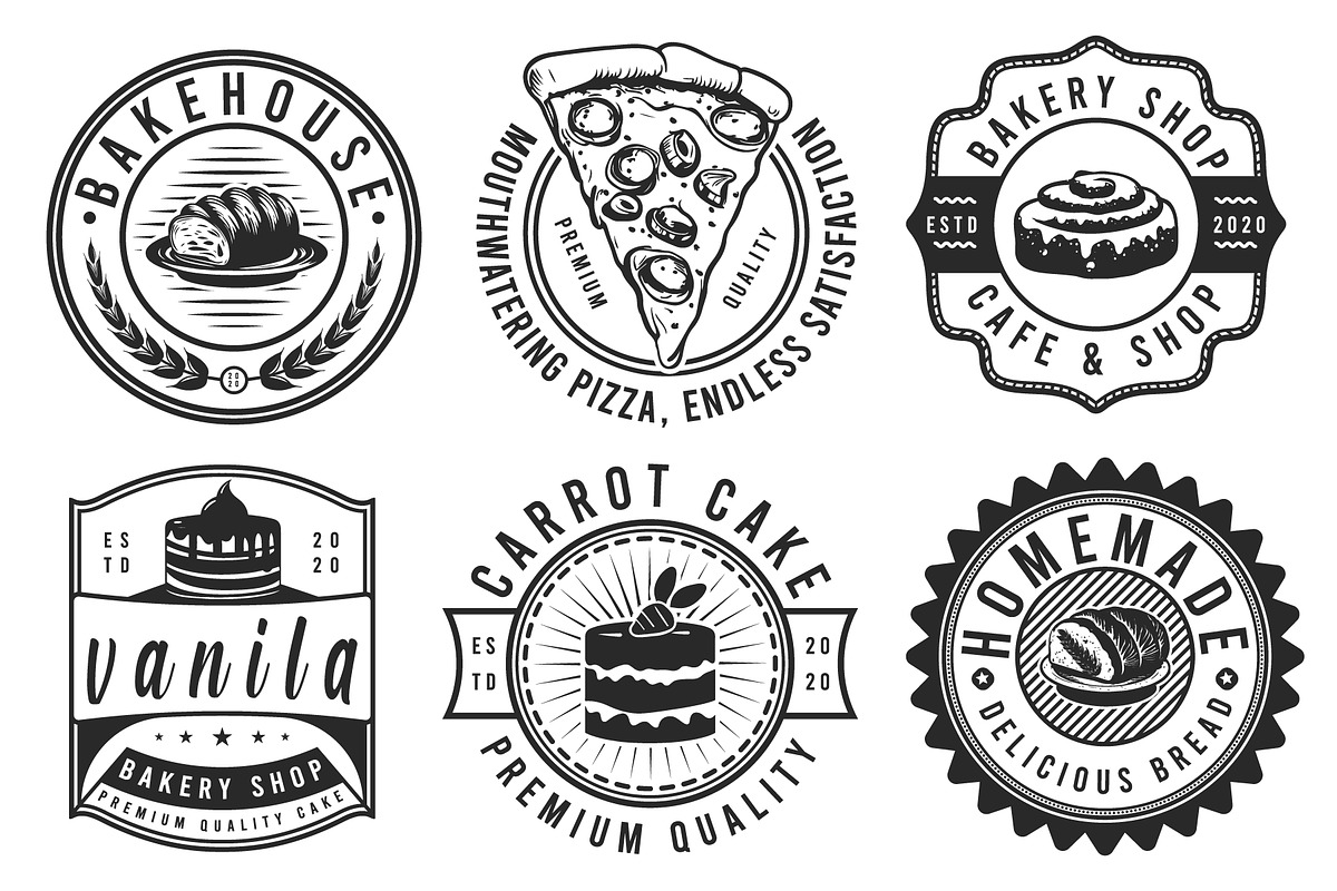 Sweet Bakery Badge Label and Logo, a Branding & Logo Template by Billah Hub (Photo 1 of 4)