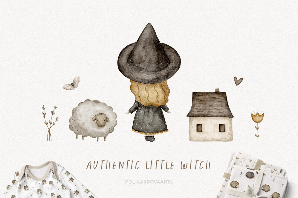 Authentic little witch collection, an Animal Illustration by polikarpovaart (Photo 1 of 10)