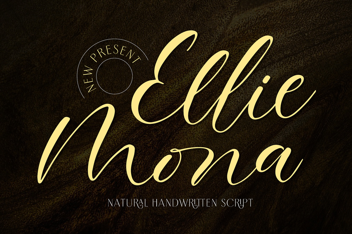 Ellie Mona | Handwritten Script, a Script Font by StoricType (Photo 1 of 14)