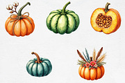 Fall Pumpkin Season Clipart, an Illustration by CrexoraLab (Thumbnail 4 of 5)