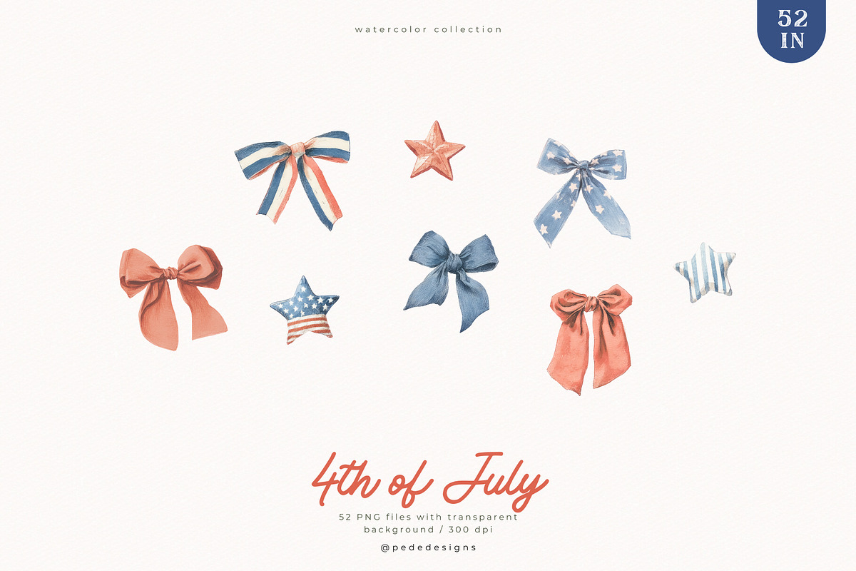 4th of July Collection, a Decorative Illustration by PeDe Designs (Photo 14 of 20)