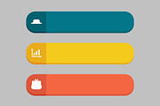 Vector donate and buying buttons set, a Templates & Theme by julia_musdotter (Thumbnail 4 of 8)