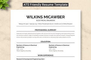 Electrical Engineer Resume Template, a Resume Template by ResumeInventor