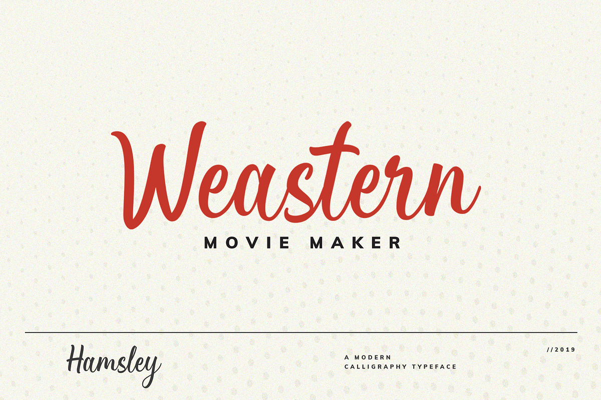 Hamsley Script! preview 2