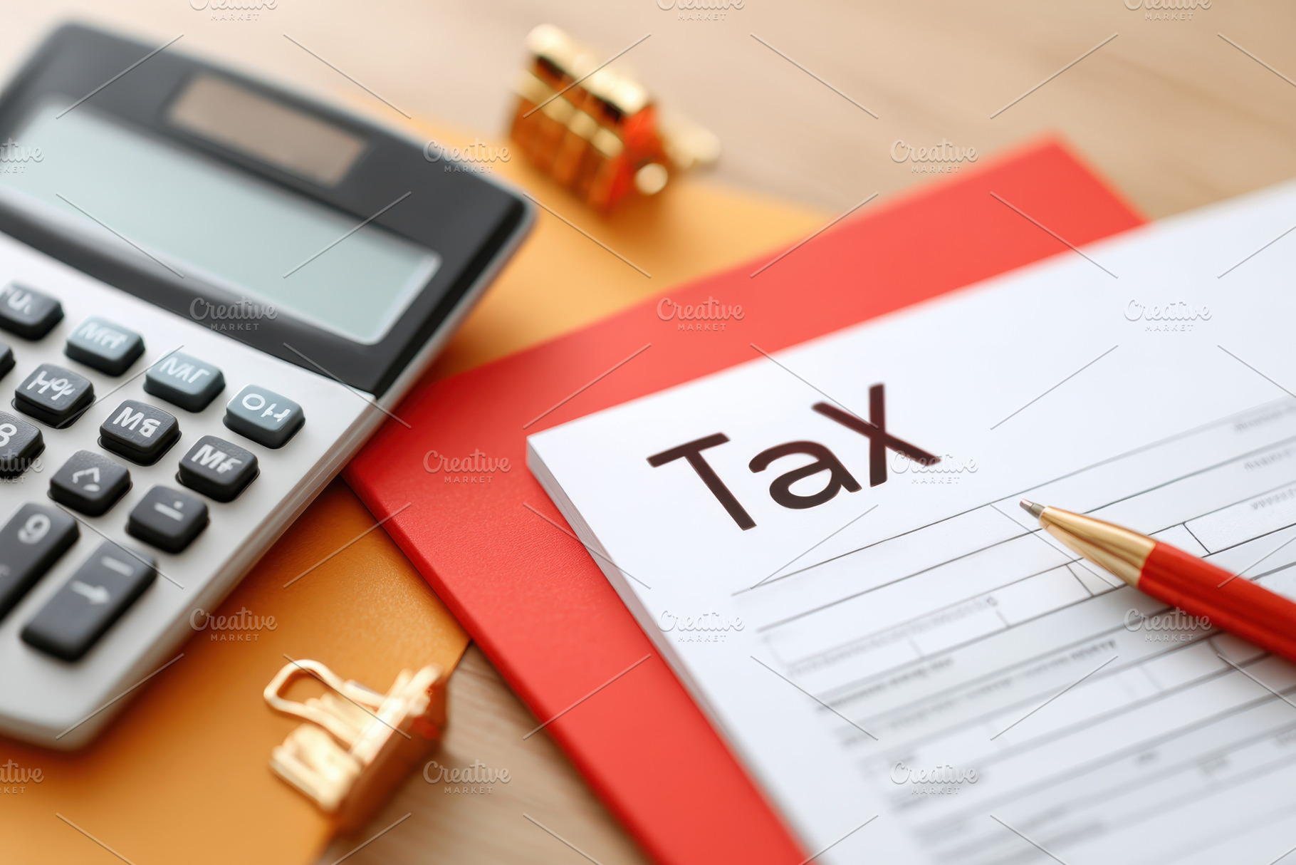 Tax preparation tools on a desk, a Business Photo by AlyaAnd