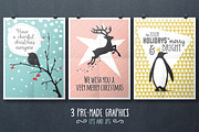 Small Winter Graphic Collection, an Illustration by nordicworker (Thumbnail 2 of 3)
