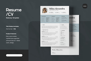 Resume/CV – Vol. 050, a Resume Template by kdadan.