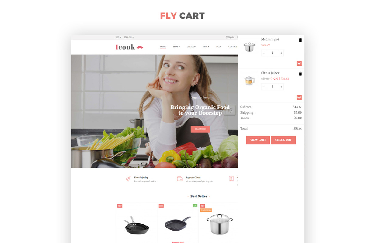 LEO ICOOK - KITCHEN TOOL, COOKWARE,, a Bootstrap Template by LeoTheme (Photo 8 of 8)
