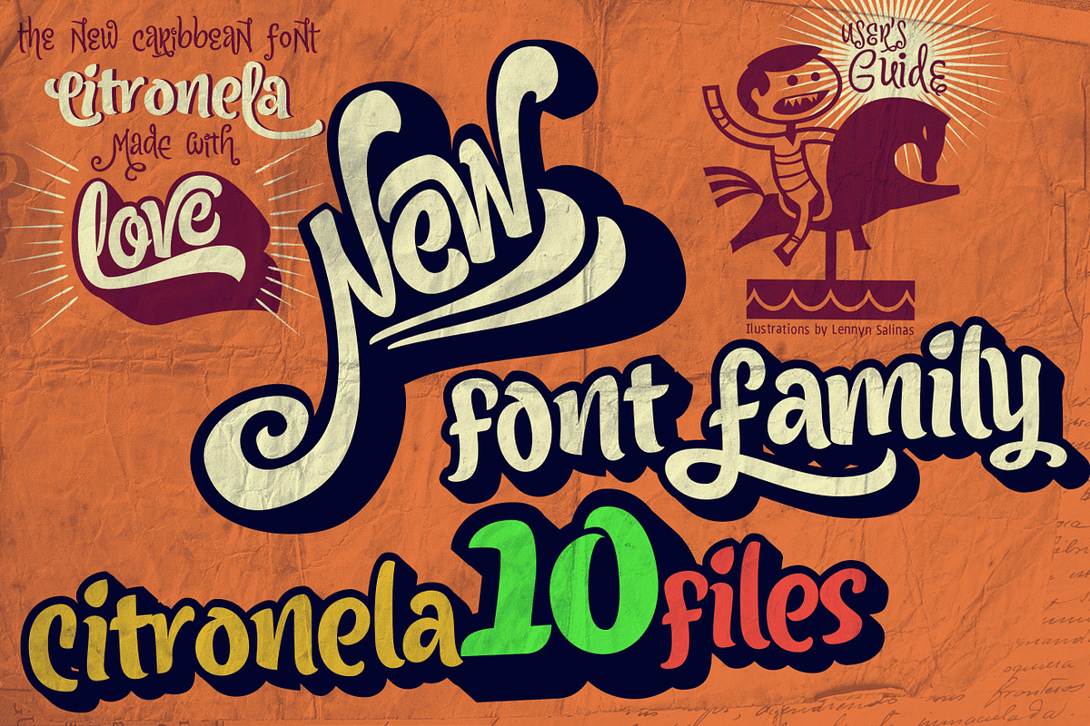 Citronela Type Family / 10 fonts preview 3