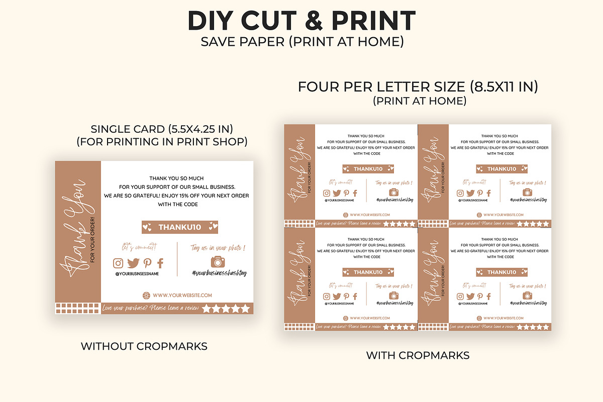 Thank You Card Template Bundle Canva, a Templates & Theme by Mrxking (Photo 22 of 23)