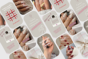 Nail Salon Social Media Pack, a Social Media Template by Prodesign (Thumbnail 3 of 3)
