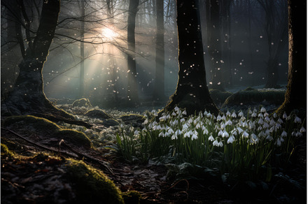 Aromatic Snowdrops forest violet, a Nature Photo by Ylivdesign