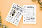 Newspaper Wedding Program, a Flyer Template by iloveTemplate (Thumbnail 1 of 3)