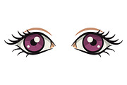 Anime Style Vector Set of Flat Eyes., a Person Illustration by Gomolach (Thumbnail 10 of 25)