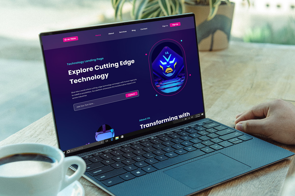 AI-TECH - Technology Landing Page, an UI Kit Template by ENATIVE (Photo 4 of 4)