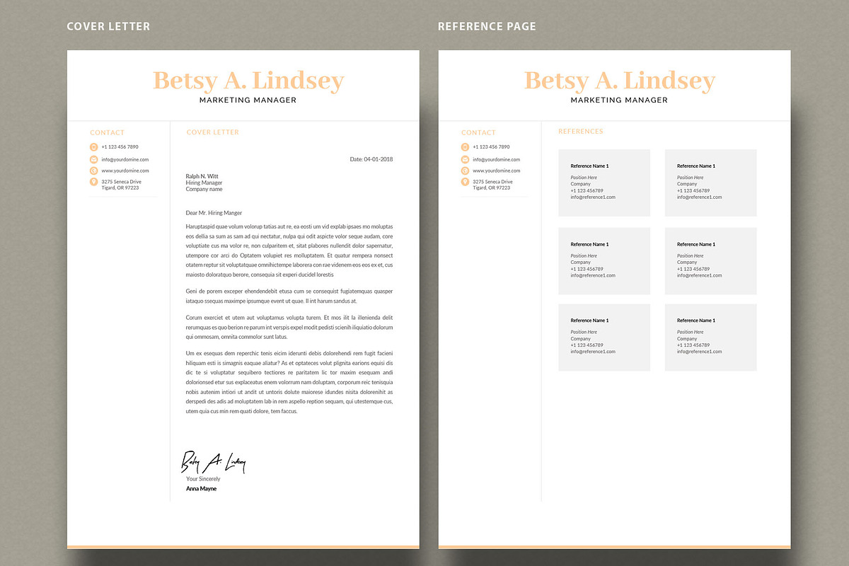 Resume Template | CV Template, a Resume Template by Advaita Printables (Photo 4 of 4)